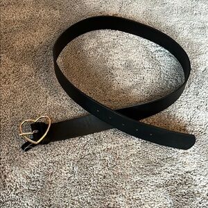 Black Heart Buckle Belt
